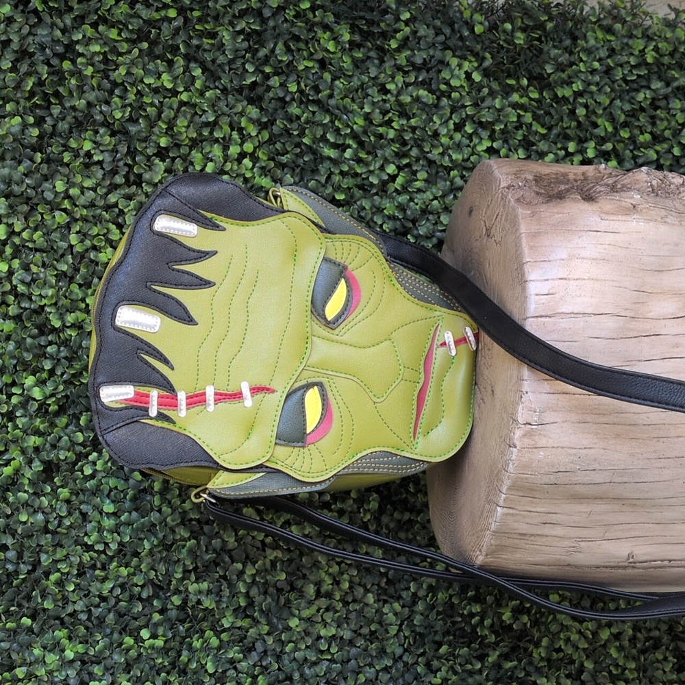 Love Pain & Stitches Vixen by Micheline Pitt Frankensteins Monster Crossbody Bag